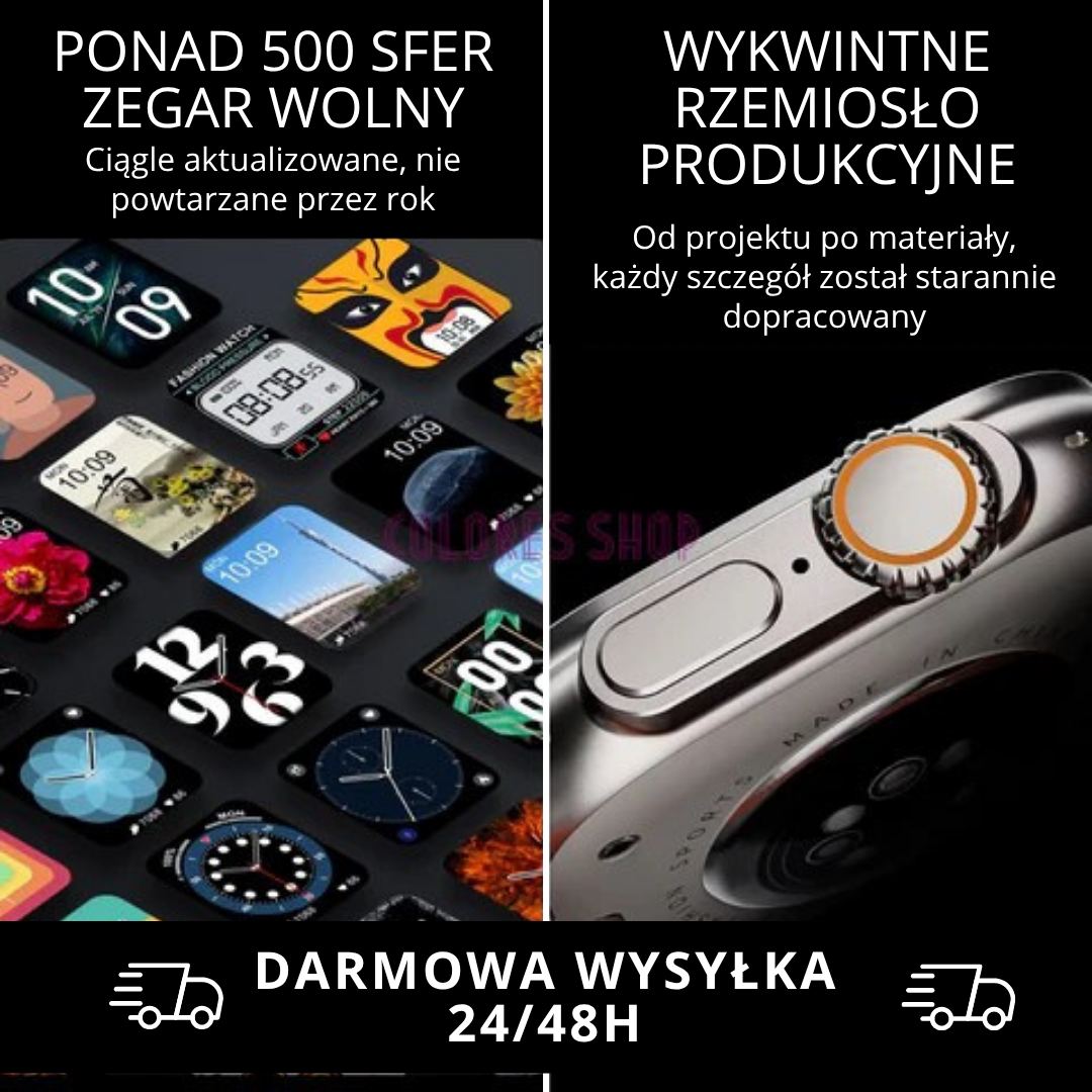 Smartwatch Ultra Pro + 2 paskami DARMOWY