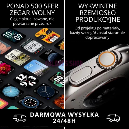 Smartwatch Ultra Pro + 2 paskami DARMOWY