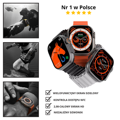 Smartwatch Ultra Pro + 2 paskami DARMOWY