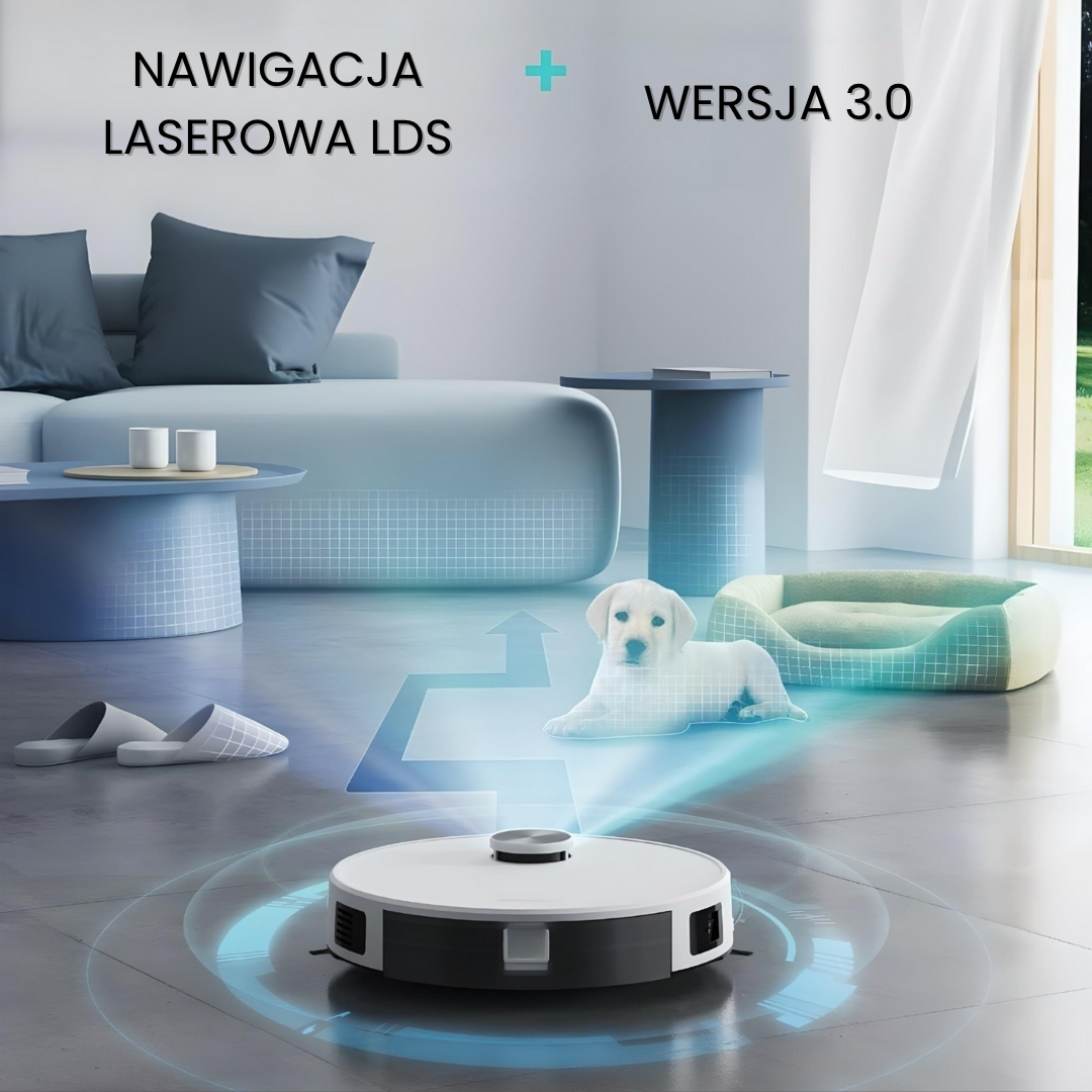 Inteligentny robot odkurzający 5 w 1
