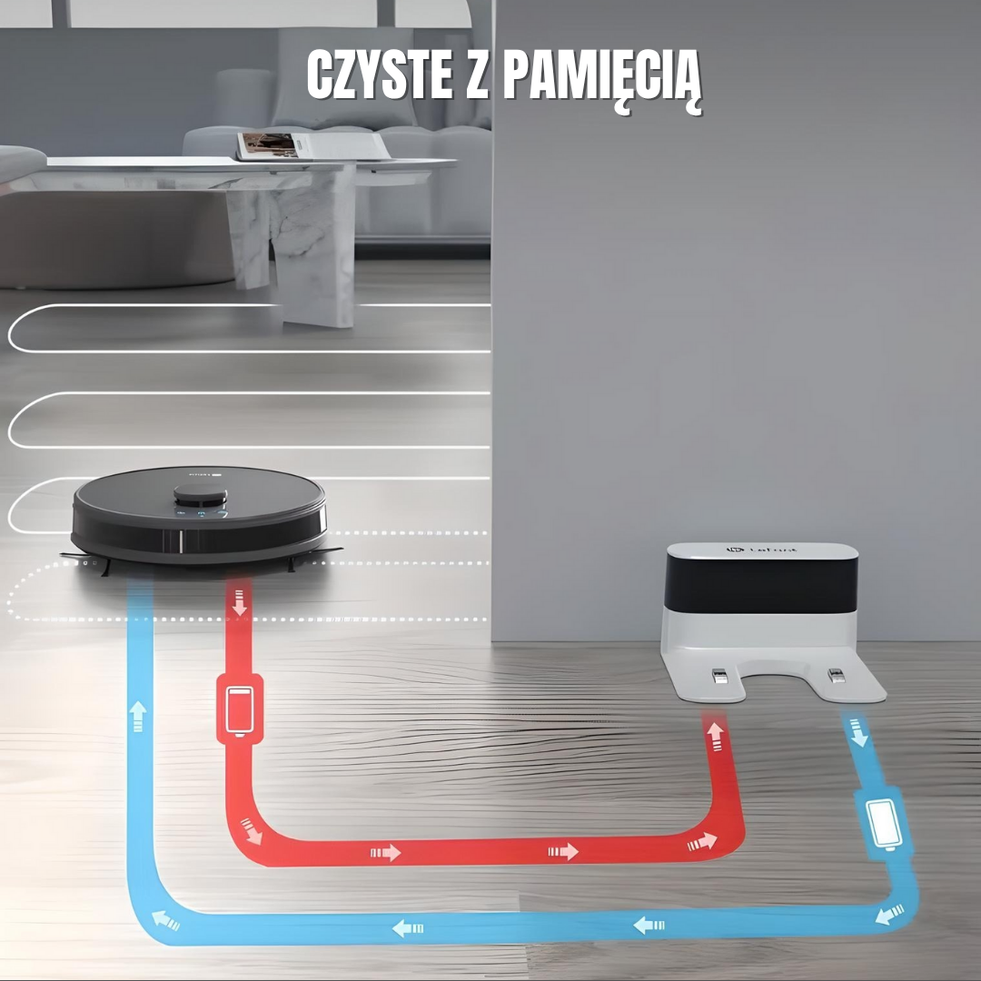Inteligentny robot odkurzający 5 w 1