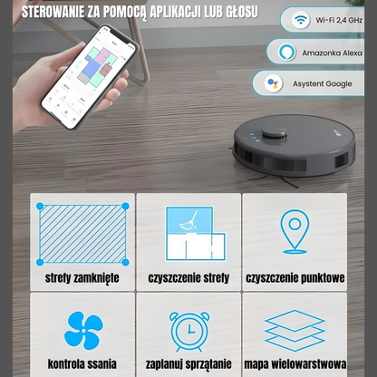 Inteligentny robot odkurzający 5 w 1