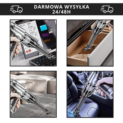 Przenośny odkurzacz samochodowy 3w1