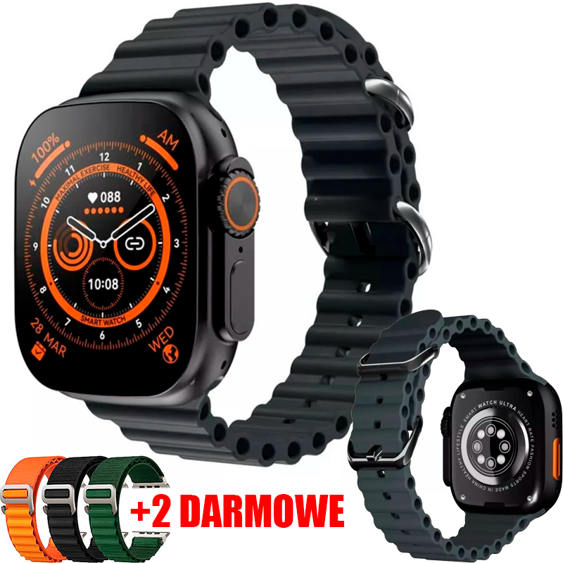 Smartwatch Ultra Pro + 2 paskami DARMOWY